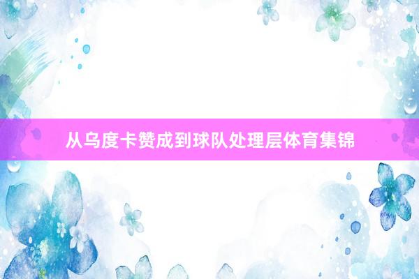 从乌度卡赞成到球队处理层体育集锦