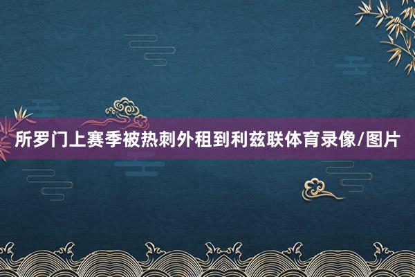 所罗门上赛季被热刺外租到利兹联体育录像/图片