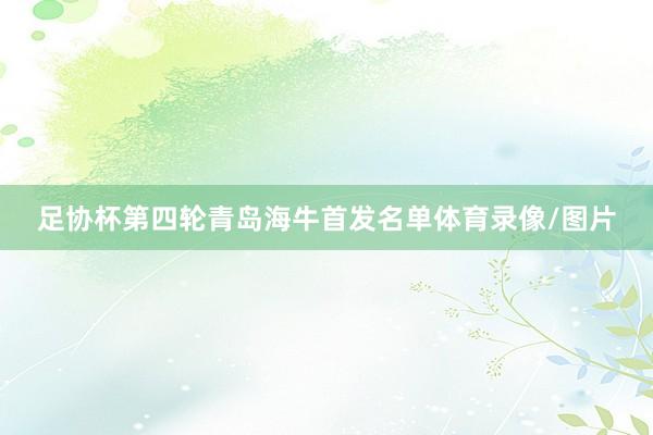 足协杯第四轮青岛海牛首发名单体育录像/图片