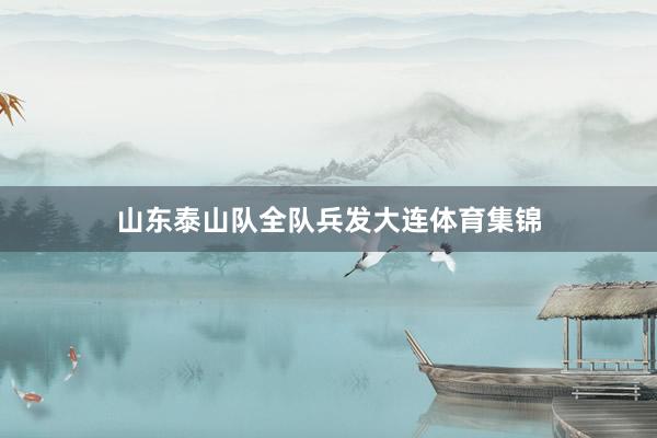 山东泰山队全队兵发大连体育集锦