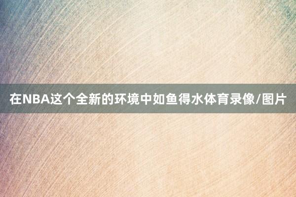 在NBA这个全新的环境中如鱼得水体育录像/图片
