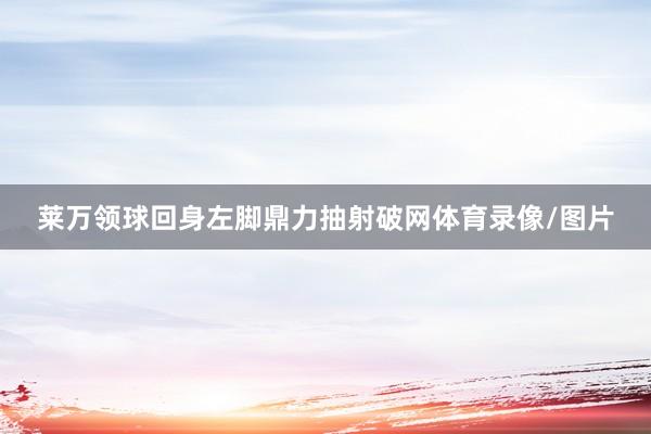 莱万领球回身左脚鼎力抽射破网体育录像/图片