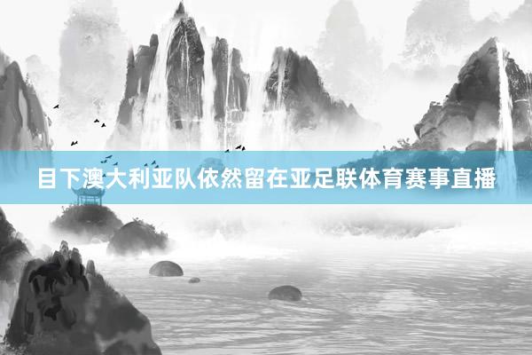目下澳大利亚队依然留在亚足联体育赛事直播