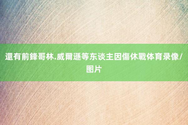 還有前鋒哥林.威爾遜等东谈主因傷休戰体育录像/图片